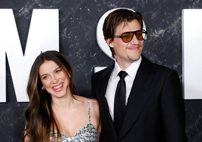 Millie Bobby Brown attending a red carpet event in 2026.